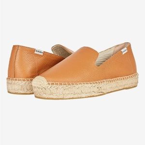 Soludos Leather Platform Smoking Slipper